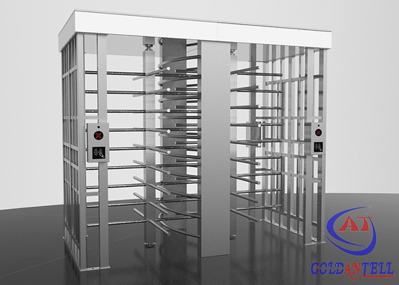Bi - directional Full Height Turnstiles Airports Subway Station Automatic Revolving Door