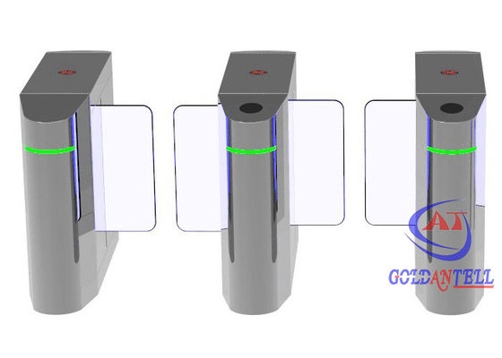 Quick Pass RFID Security Turnstile Gate Brushless Motor Biometric Face Recognition
