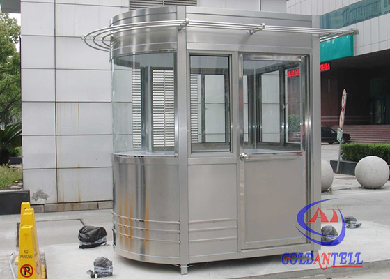 Stainless Steel 304 Security Guard Cabin Booth Custom Size design