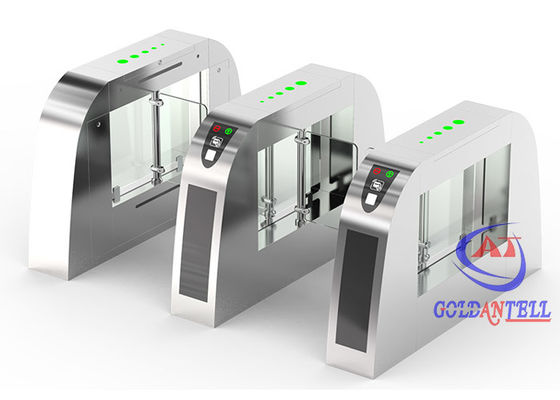 Fast Speed Servo Motor Swing Turnstile Gate With Face Recognition Camera 8 Inch Screen