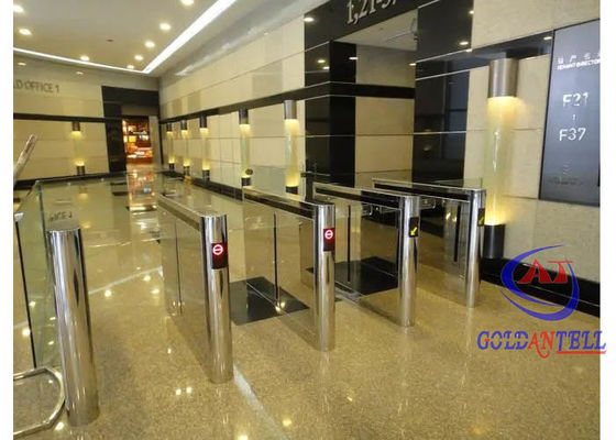 High Security RFID Access Control Turnstile Gym Speed Gate Turnstile With One Drop Rod