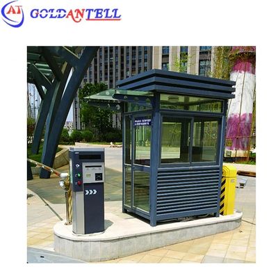 320KG to 550KG Gross Weight Stainless Steel Guard Shack 1500x2400mm Customized Size Durable Security Cabin for Long Term