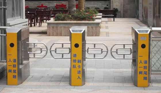 Outdoor Waterproof IP67 Degree Access Control Swing Turnstiles  , Turnstile With Color Painted