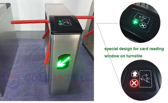 Half Height Security Turnstile Gate with IP54 Protection 30-40 Persons/Min and 550mm-600mm Passage Width