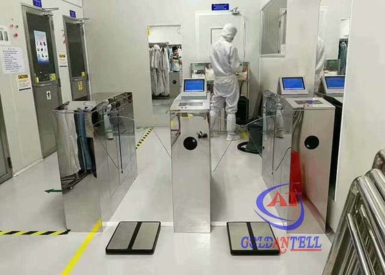 304 Stainless Steel ESD Turnstile Intelligent Pedestrian Path Control Barrier Gate