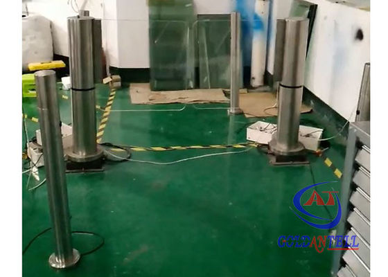 Untouchable Handicap Turnstile Cylinder Automatic Barrier Gate 24V Brush DC Motor
