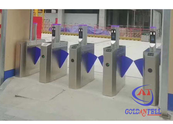 Thermal Scanner Face Recognition Flap Barrier Turnstile
