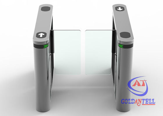 Facial Detection SUS304 Swing Gate Turnstile For Check Out Counter