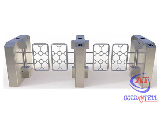 Waterproof Dual Lane Swing Barrier Turnstile Anti Collision Function Movement