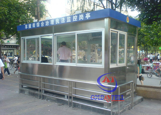 Modern Style Customized High-strength Steel Sentry Box For Top-grade Hotel / Buildings