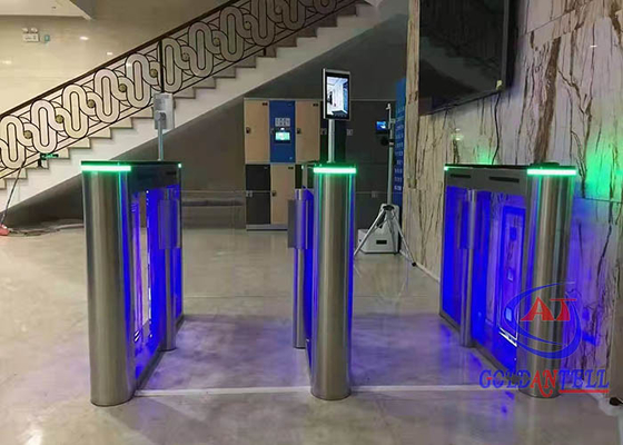Smal Turnstile van de de Snelheidspoort van Hal Dubbel Motoren Digitaal het Toegangsbeheersysteem van de Schommelingsbarrière