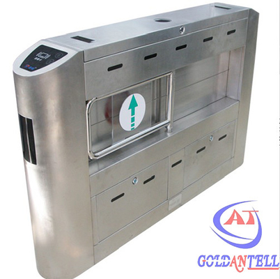 Dual-core Movement / Passage Indicator Swing Turnstile Gate Under IC / ID Card , Ticket System Control