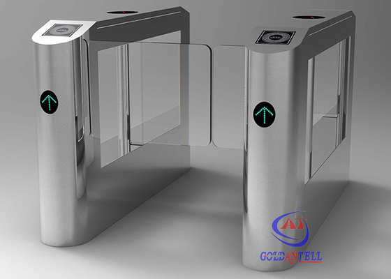 TCP/IP Snelle Turnstile van de de Snelheidspoort van de Pas Autoveiligheid met RFID-Lezer gelijkstroom 24V