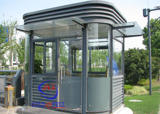 Enviroment Friendly Garden Tempered Glass Prefabricated Guard Booths Beautiful Mobile