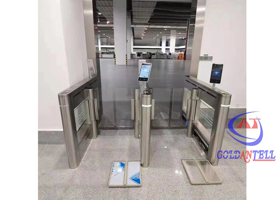 Office Entry 304 Roestvrij staal Swing Speedgate Turnstile Hoog beveiligde voetgangers toegangscontrole