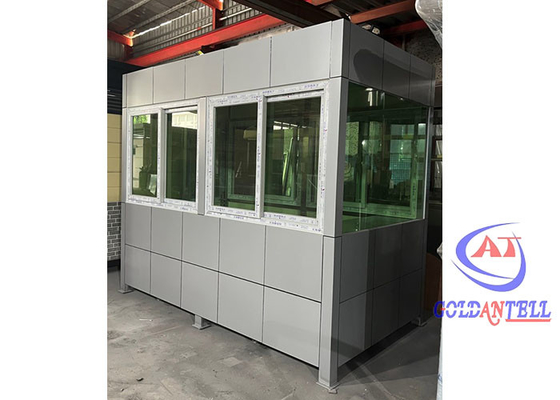 Het aangepaste Modulaire Prefab Openluchtroestvrije staal van de Kaartjescabine met Aluminiumplaat
