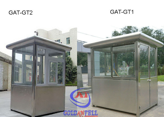 Afgeworpen de schildwachtdoos van het roestvrij staalkader/Prefabveiligheidsagent Booths Movable