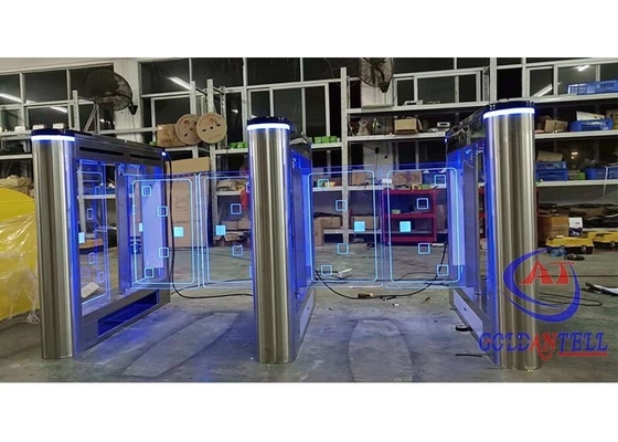 RFID-Turnstile Turnstile van het de Gymnastiek Autoterugstellen van het PoortToegangsbeheer Barrièrepoort met geringe geluidssterkte