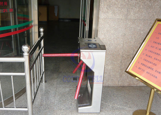 Vertical Rfid Card Half Height Turnstiles For School , Bus Station And Gym
