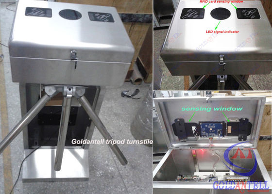 Double motor Access Control Turnstiles rfid card pedestrian turnstile gate