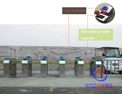 CE Mechanisme Toegangscontrole Draaideur Poort Barcode Snelheidspoort Voor Entree En Uitgang