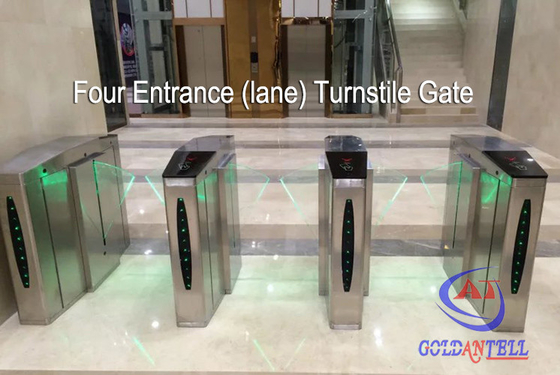 Dubbele Biometrische Turnstile van de Kernvingerafdruk Poort, Snelle de Barrièreturnstile van de Pasklep met Software