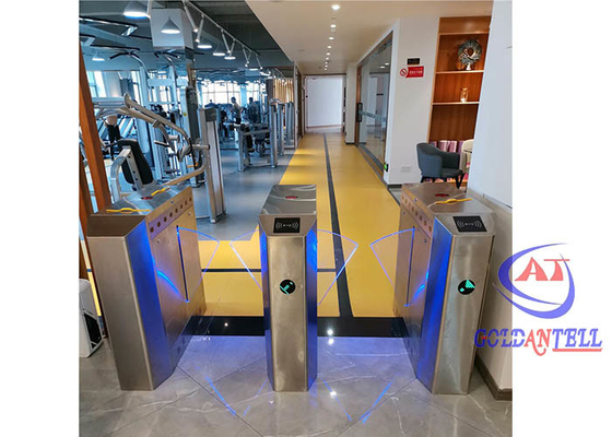 Van de de Klepbarrière van Bi van de GYMNASTIEKingang Richting van de de Poortsus304 NFC Scanner Voetturnstile Poort