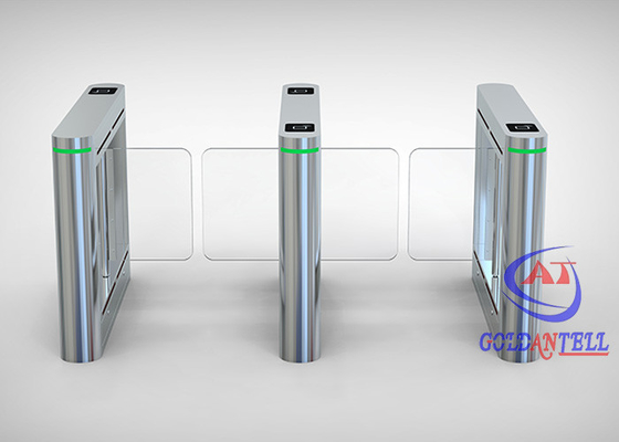 Binnen/Openlucht Dubbel Wing Pedestrian Turnstile Gate 900mm het Materiaal van het Breedteroestvrije staal