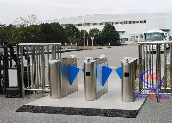 Externe 60 cm flap barrière draaibank vingerafdruk 2 paden toegangscontrole toegangsoplossing