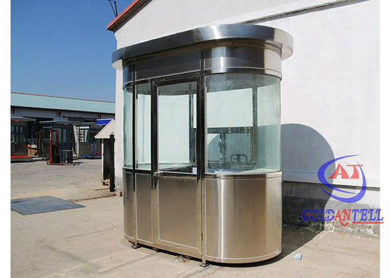 Moderne roestvrijstalen prefab huis Veiligheidscabine Waterdicht Goedkoop station Prefab Guard Room