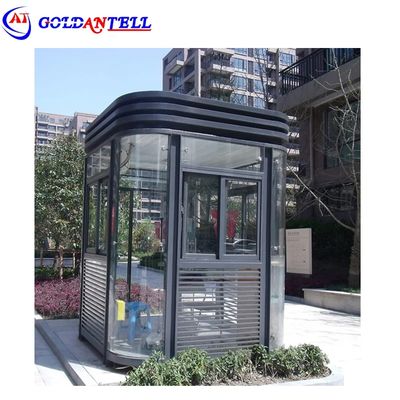 320KG to 550KG Gross Weight Stainless Steel Guard Shack 1500x2400mm Customized Size Durable Security Cabin for Long Term