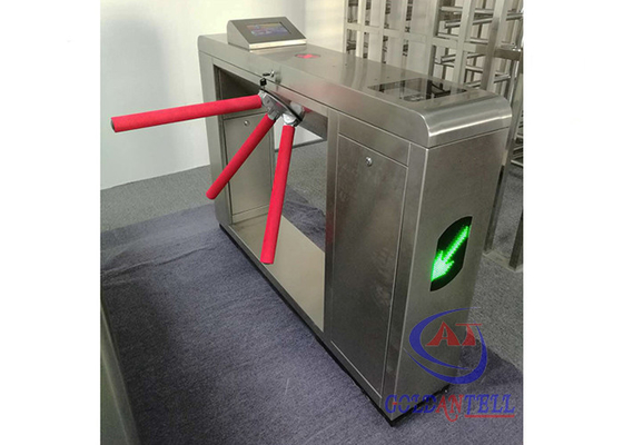 App de codescanner controleerde roterende het wapenturnstile van dalingstype drie/rfid driepootpoort voor de ingang van het Metrorestaurant