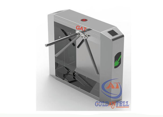 Semi Automatic Tripod Access Control Turnstiles Shock Absorption Motor Low Noise