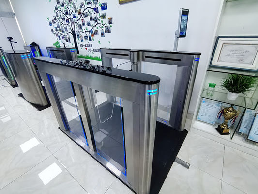 High Security 304 SS Turnstile Gate Anti-pinch Low Noise Facial Recognition E Gate for Public Building