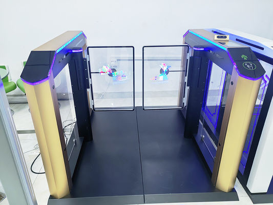 High Security Pedestrian Facial Recognition Wing Gate Turnstile Manufacturer