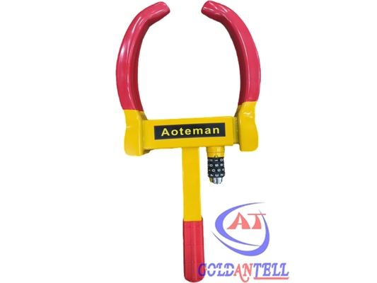 Hoge beveiliging auto wiel klem slot met combinatie slot A3 staal pak voor SUV motorfiets motorhome