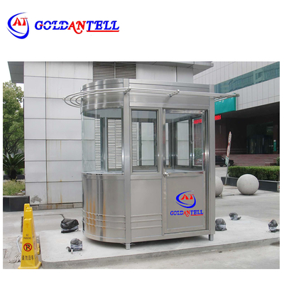 Custom roestvrij staal beveiligingscabine prefab buiten bewaking stand
