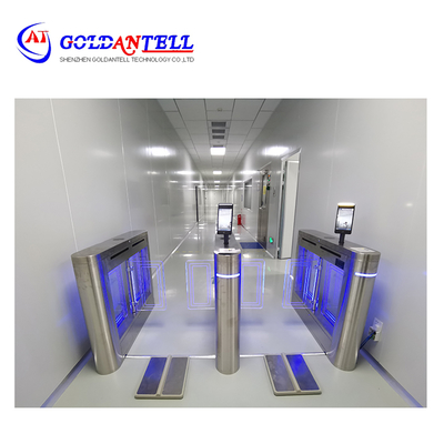 Gezichtsherkenning ESD Swing Turnstile Poort polsbanden en schoenen Tester Mensenlichaam statisch