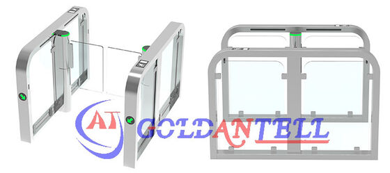 OEM Logo Sliding Turnstile / QR Code Nfc Gym Door / Security Swing Barrier Gate for Public Lobby