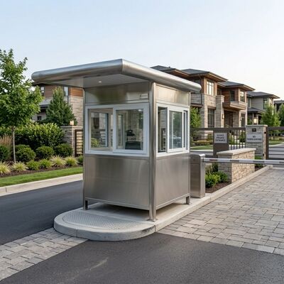 Composite Panels Security Guard House Customizable Gross Weight 320KG 550KG Depend Size Weather Resistant Security Shelter