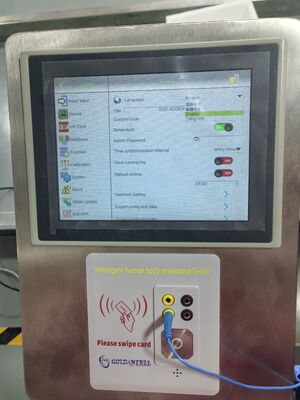 8 inch scherm Esd Tester met polsband schoeisel antistatische tester voor laboratorium en fabriek