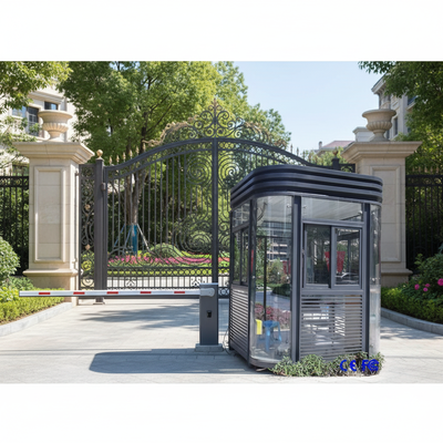 30 tot 60 graden Celsius aardbevingsbestendige klasse 8.3 enkele kamer roestvrijstalen ticketkiosk buiten ticketdispenser
