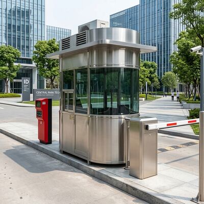 IP54 Waterdichte Beveiligingswachtruimte met Afwateringssysteem en Elektrische Installatie, Geschikt voor Temperaturen Tussen Min 30 en 60 Graden Celsius