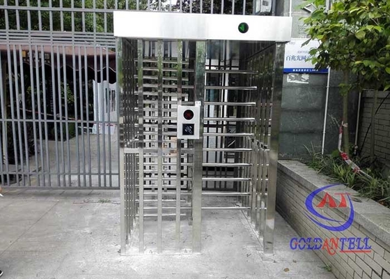 Antibotsingsrfid-Turnstile SUS304 Vier van de Vingerafdruk Volledige Hoogte Wapenpoort