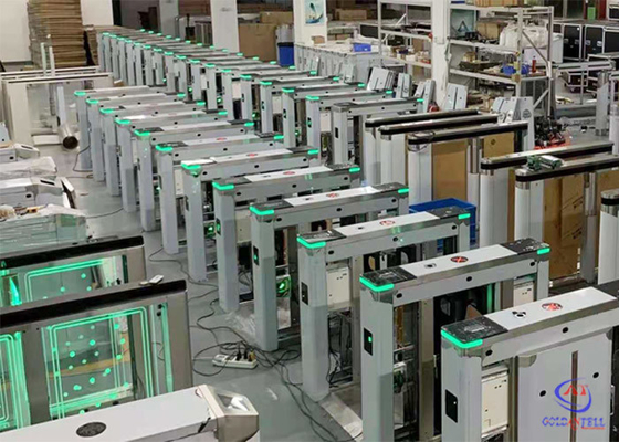 304 SS Speed Gate Turnstile With Face Recognition Thermal Camera