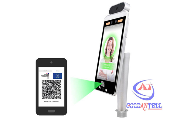 WIFI-van de de Opkomstmachine van de QR Codevingerafdruk van de het Gezichtserkenning de Temperatuurscanner