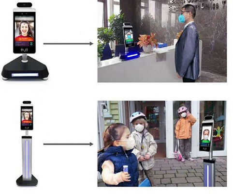 Waterproof Rustproof Facial Recognition Turnstile With Contactless Thermal Camera