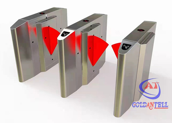 2 Turnstile van de stegen de Optische Taille Hoge Temperatuur van de Gezichtserkenning voor Hal