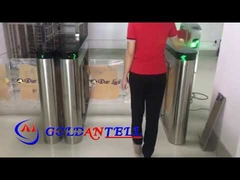 GAT-686 Speed gate swing barrière gate geïntegreerd met zowel QR-code barcode als RFID-kaartlezer