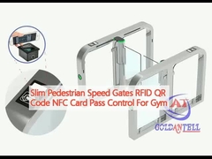 Slim Voetgangers snelheid poorten RFID QR Code NFC kaart Pass Control For Gym